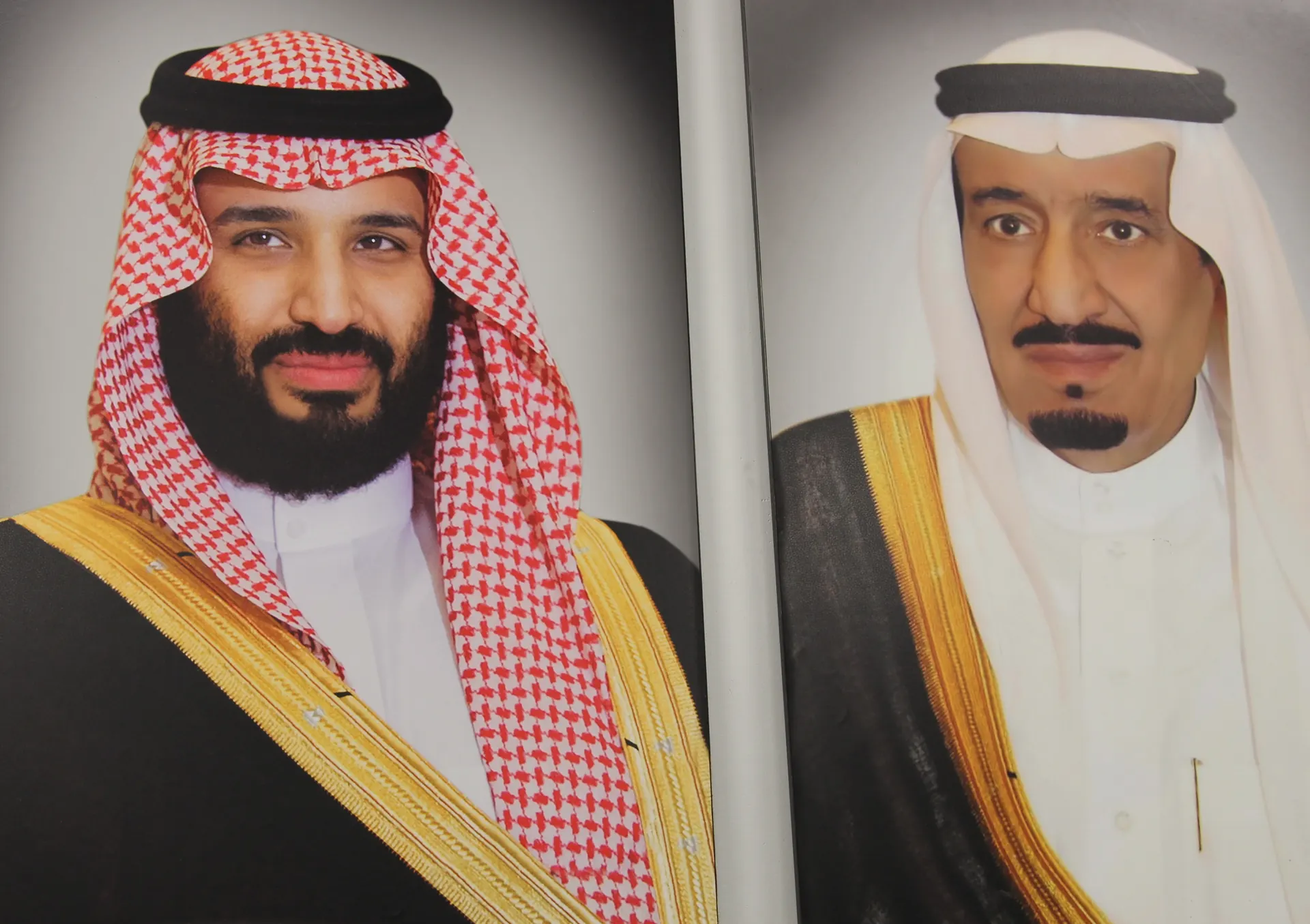 Official portraits displayed at ALFA AL-ARABIA facilities